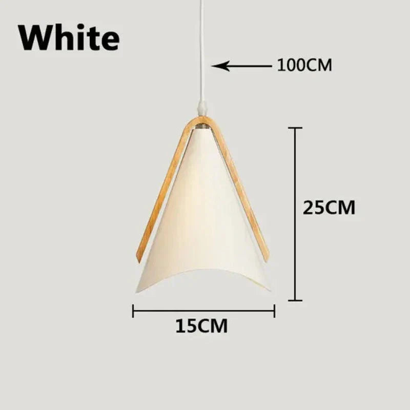 EliLicht - Lampada a sospensione moderna in legno e metallo