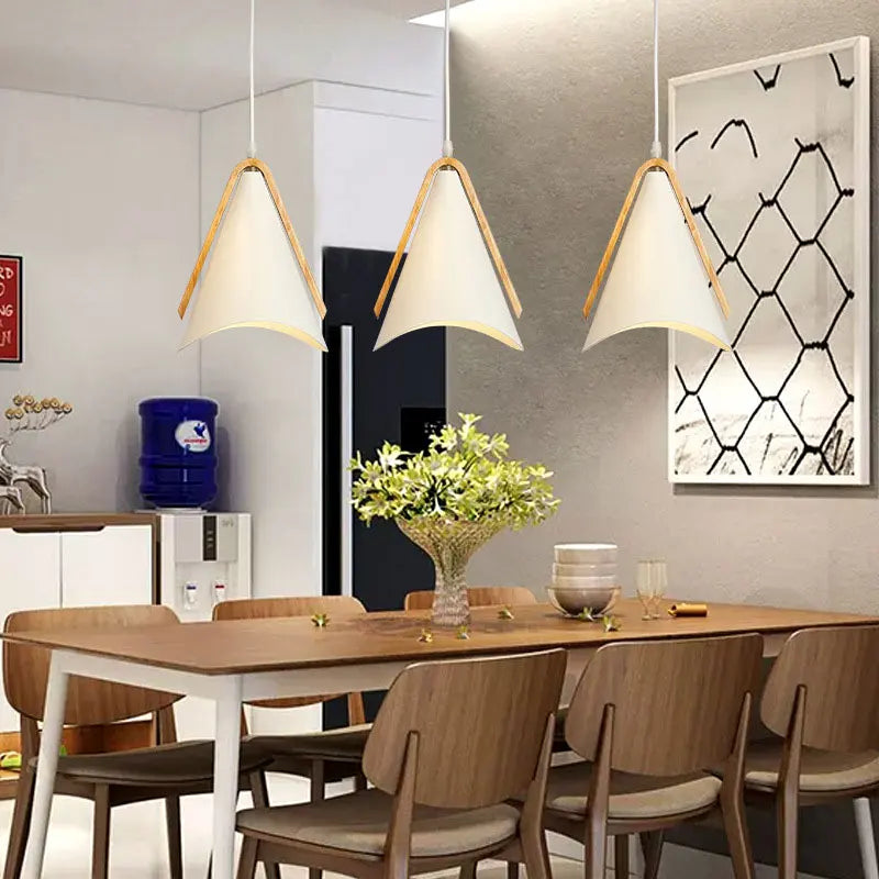 EliLicht - Lampada a sospensione moderna in legno e metallo