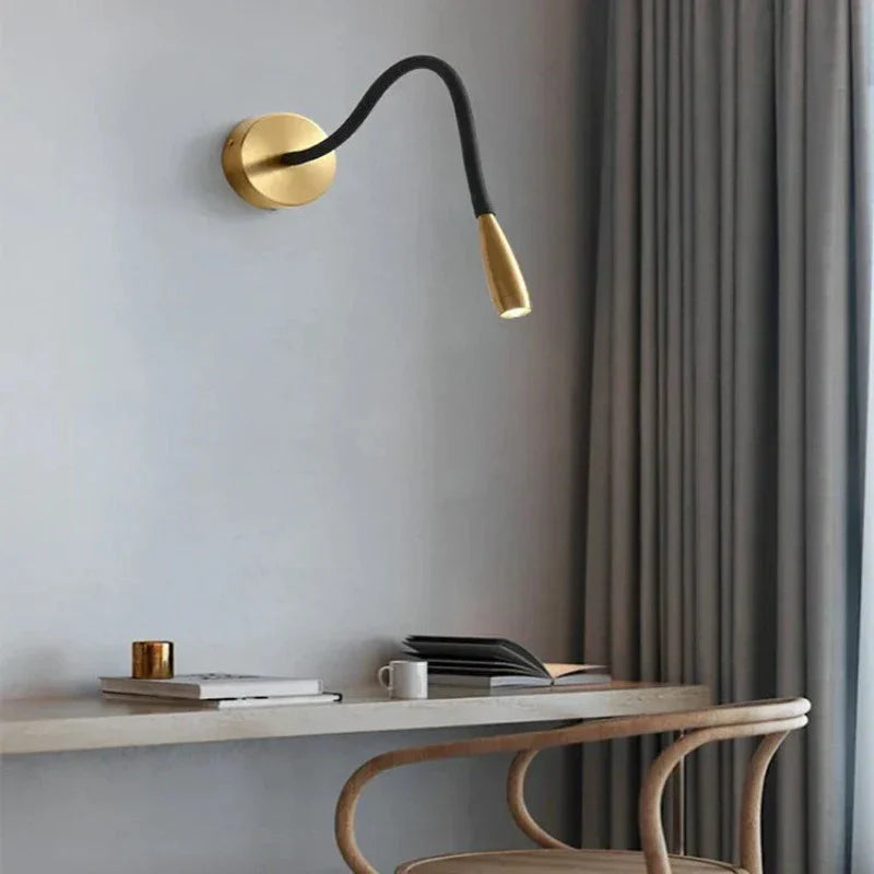 FlexiGlow - Modern LED Wall Lamp with Adjustable Arm