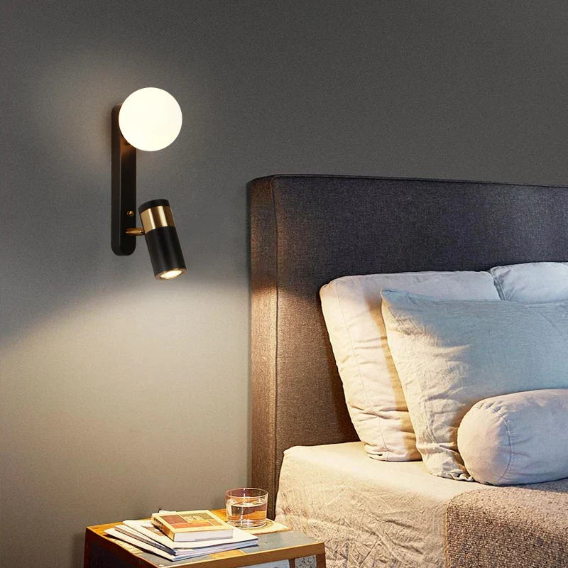 GlowLine – Lámpara de pared LED nórdica minimalista para dormitorio y sala de estar
