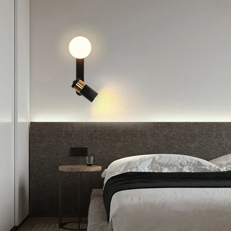 GlowLine – Lámpara de pared LED nórdica minimalista para dormitorio y sala de estar