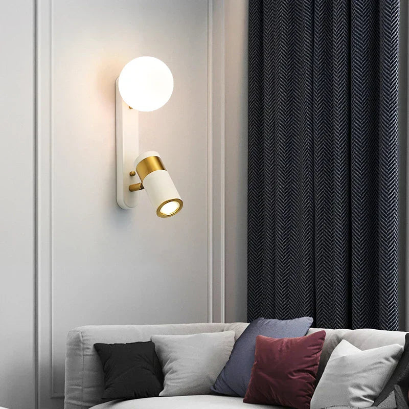 GlowLine – Lámpara de pared LED nórdica minimalista para dormitorio y sala de estar
