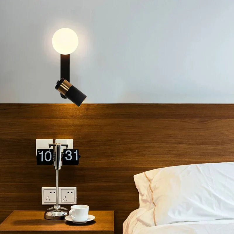 GlowLine – Lámpara de pared LED nórdica minimalista para dormitorio y sala de estar