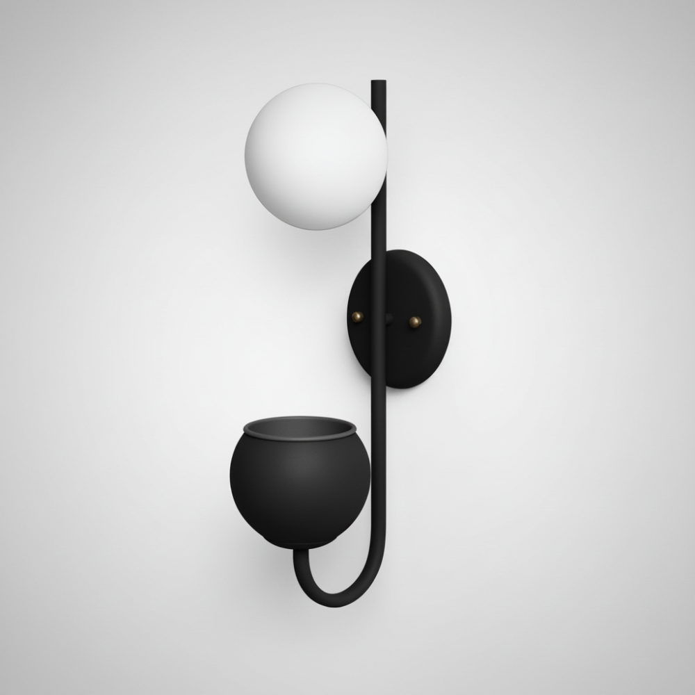 NordicGlow Plant - LED Wall Lamp with Plant Holder – Minimalist Lamp