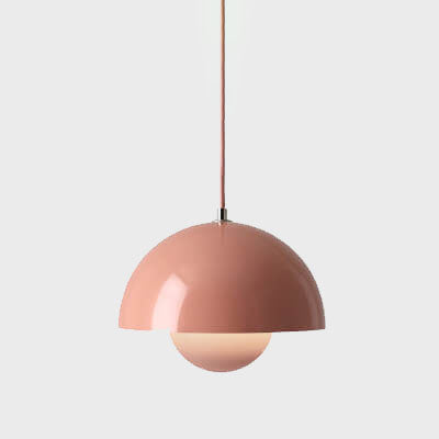 Candeeiro suspenso escandinavo macaron de 1 luz, meia-lua