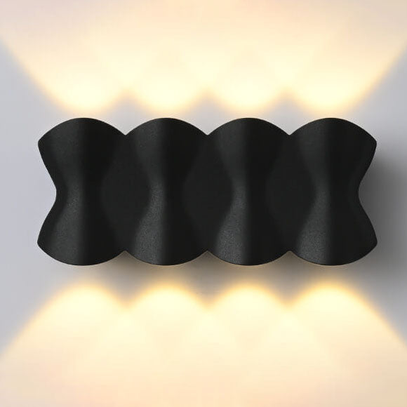 Candeeiro de parede LED impermeável minimalista moderno em alumínio