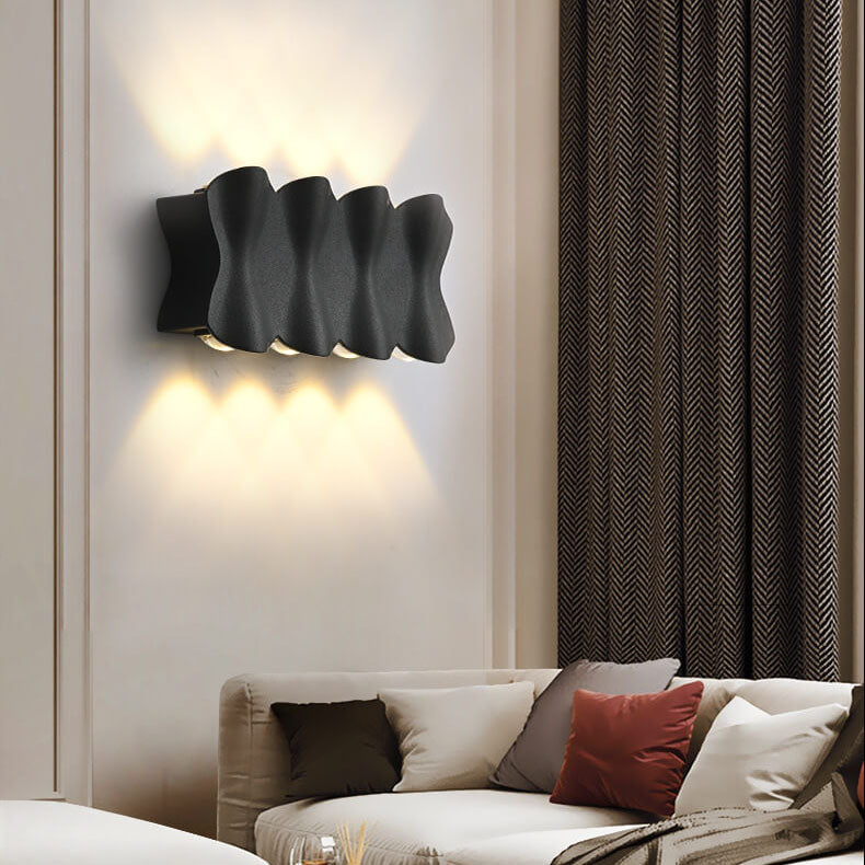 Candeeiro de parede LED impermeável minimalista moderno em alumínio