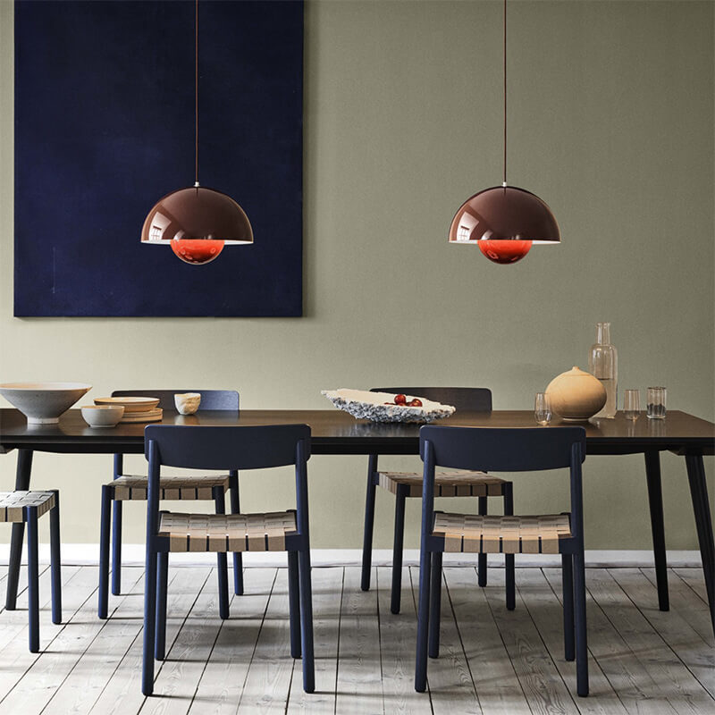 Candeeiro suspenso escandinavo macaron de 1 luz, meia-lua