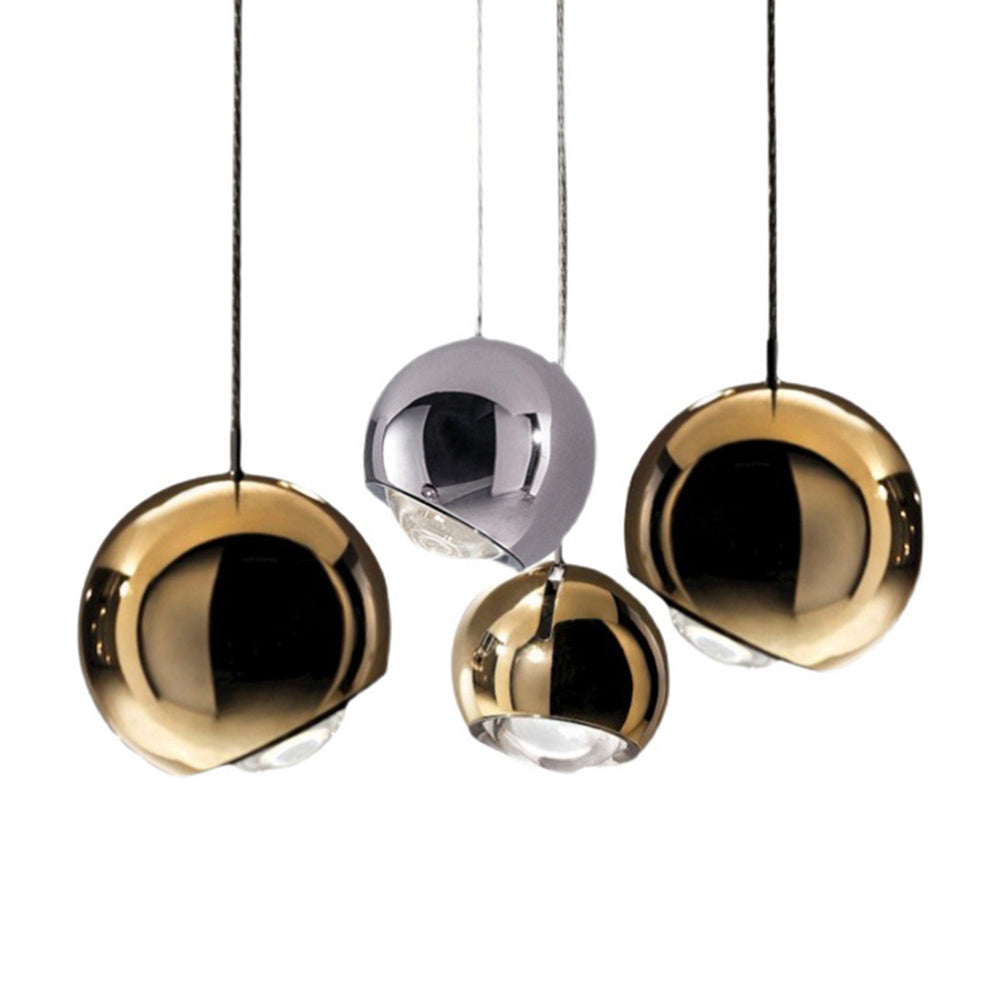 Lámpara colgante LED con bola de espejo medieval