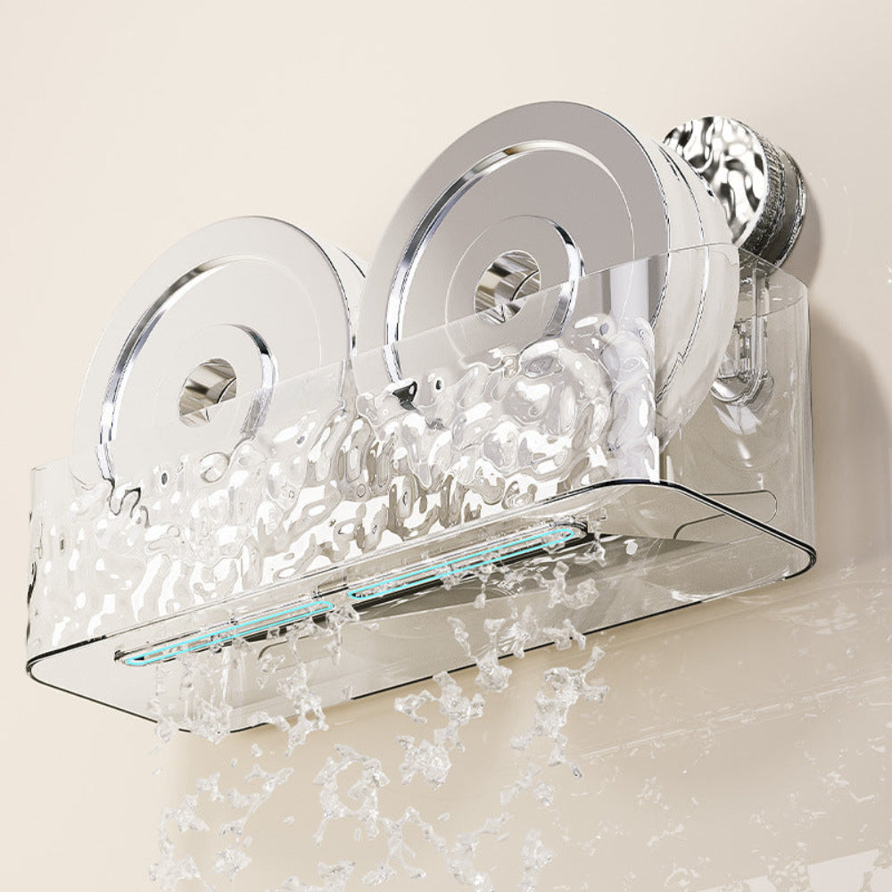 Bathroom Shelf Suction Cup Wall Storage Rack