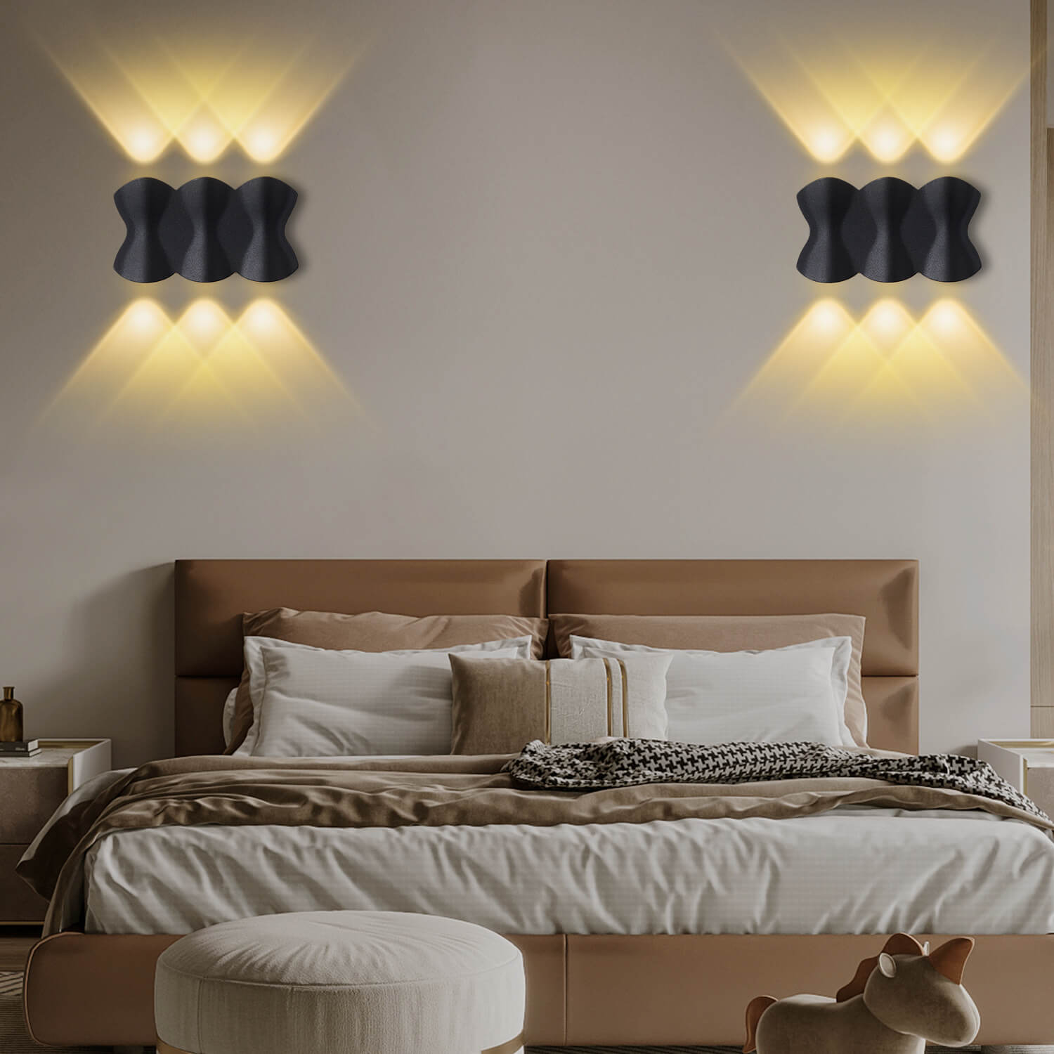 Candeeiro de parede LED impermeável minimalista moderno em alumínio