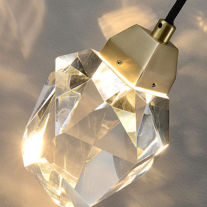 CrystalLux - Lampada da parete moderna con cristalli e illuminazione LED