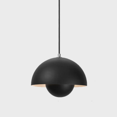 Candeeiro suspenso escandinavo macaron de 1 luz, meia-lua