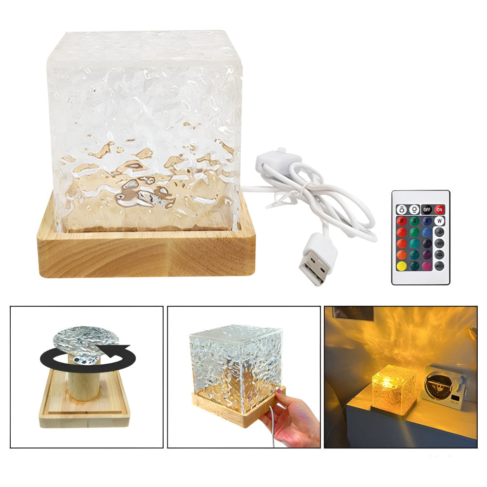 Ocean Wave Projector LED Mood Light 16 Colors Remote Control 2