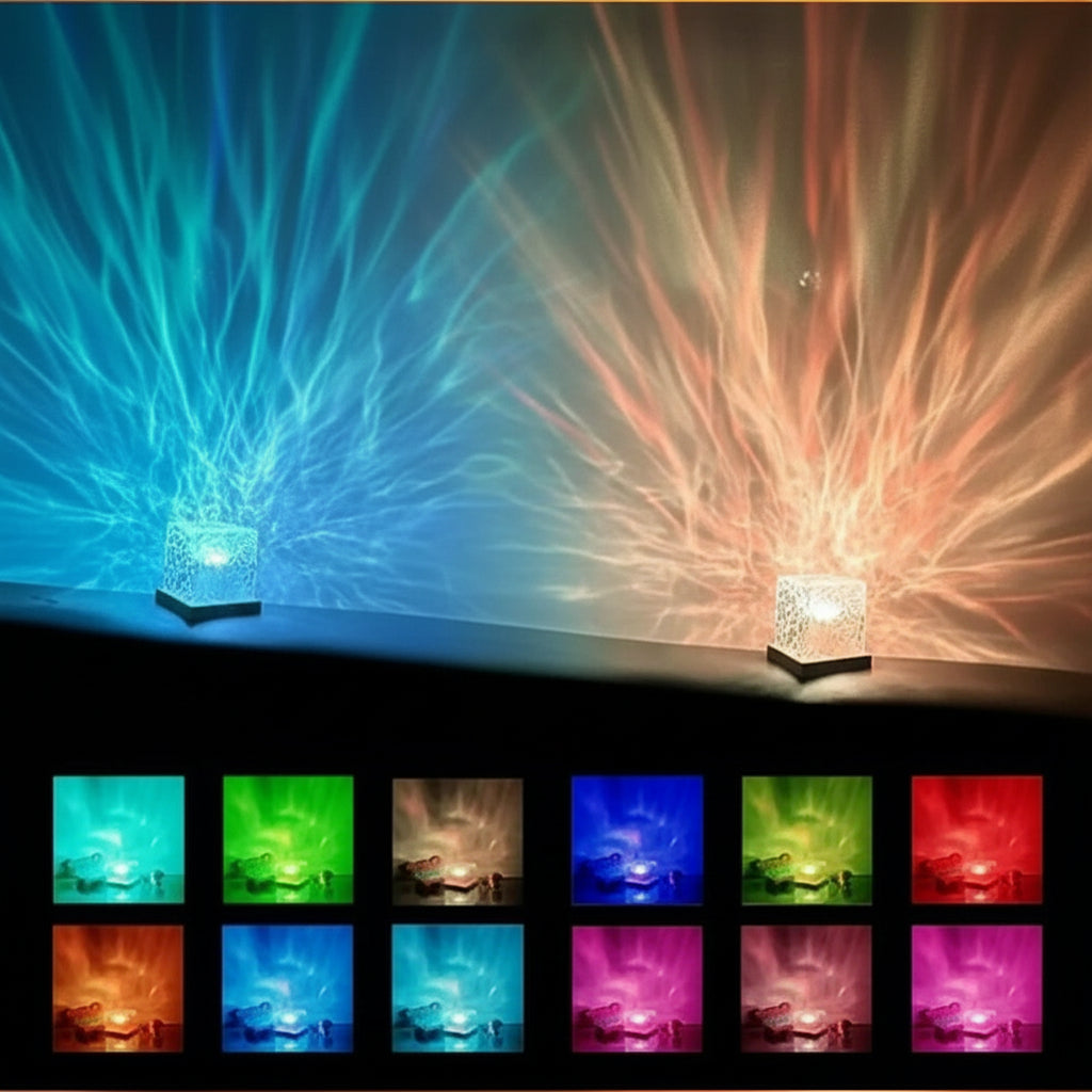Ocean Wave Projector LED Mood Light 16 Colors Remote Control 3