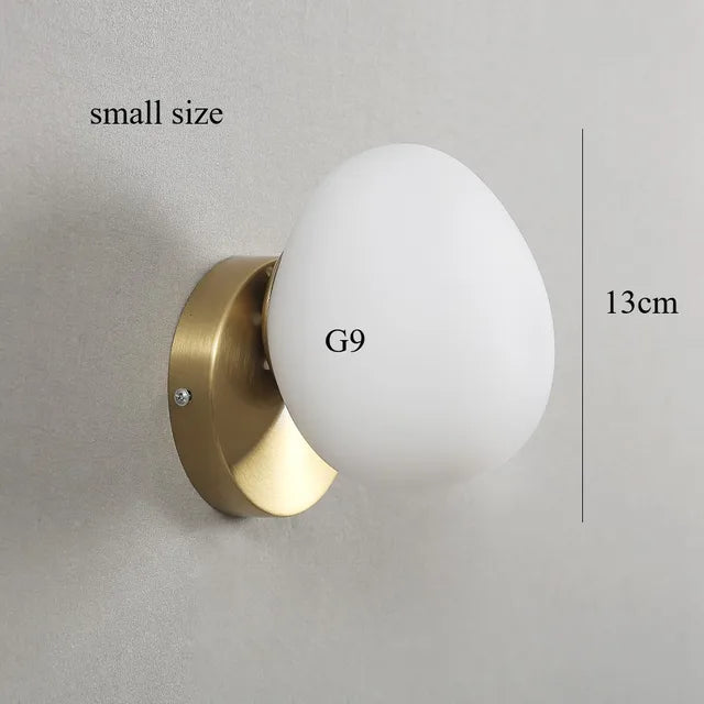 NordicPure - Eggshell Glass Wall Lamp