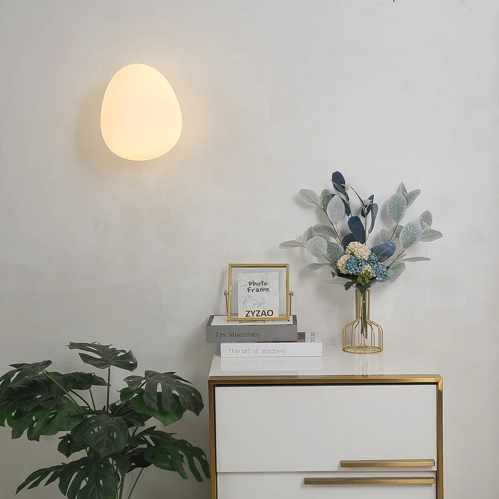 NordicPure - Eierschaal Glas Wandlamp