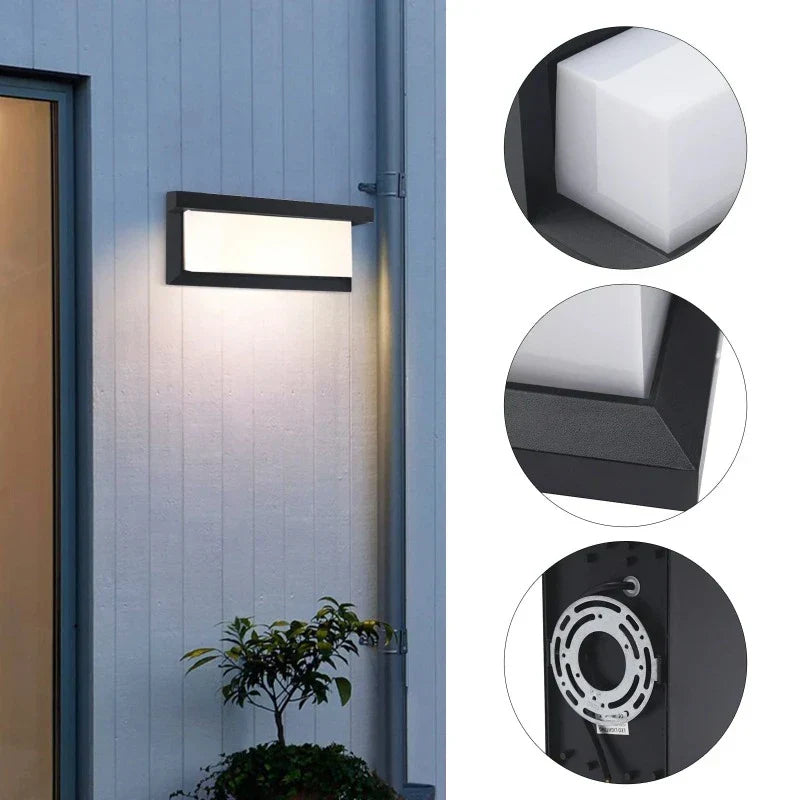 AquaLuxe - Lampada da Esterno LED Impermeabile e Sostenibile