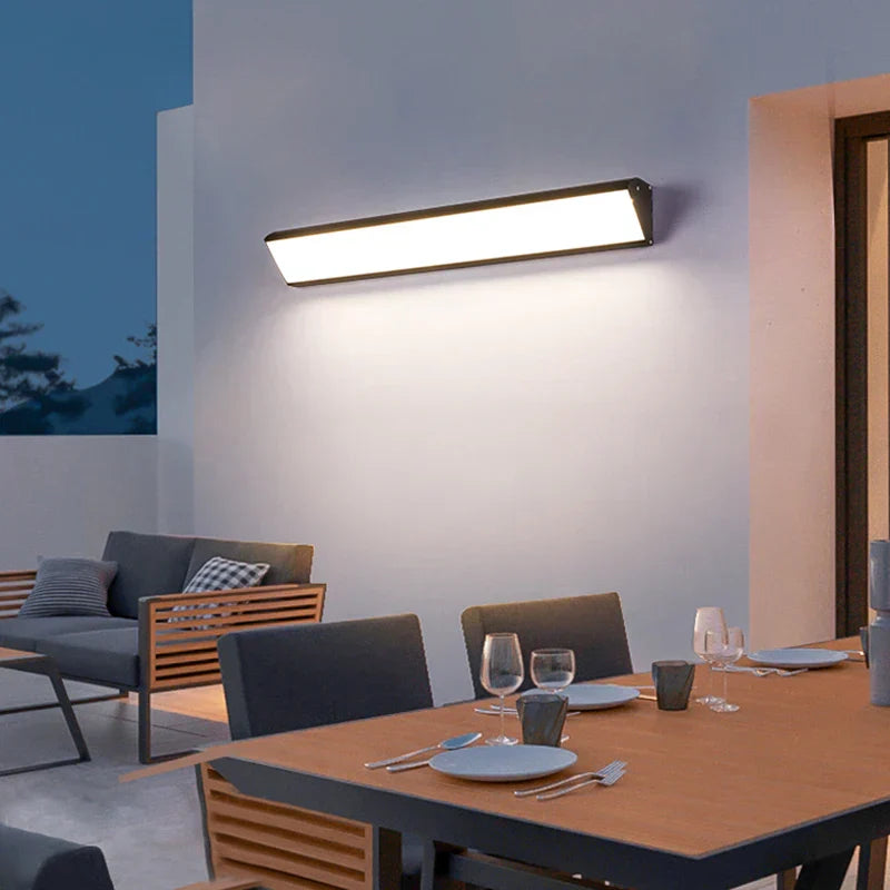 LumiBeam – Lâmpada de Jardim LED Moderna para Exterior – Lâmpada de Parede Resistente ao Tempo para Pátio e Entrada de Automóveis