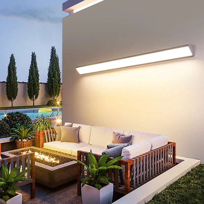 LumiBeam – Lâmpada de Jardim LED Moderna para Exterior – Lâmpada de Parede Resistente ao Tempo para Pátio e Entrada de Automóveis