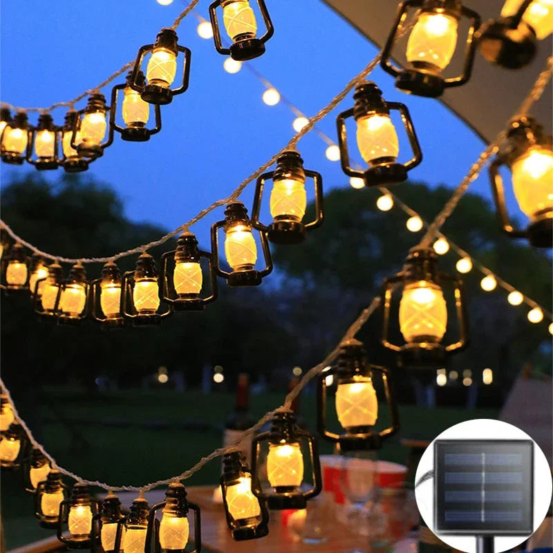 SolarGlow - LED Lichtslinger met Vlam Effect – Sfeervolle Buitenverlichting voor Tuin & Terras