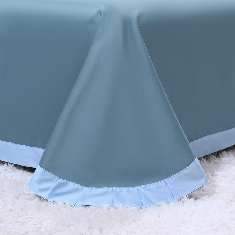 Set Copripiumino Blue Solaire (Cotone Egiziano)
