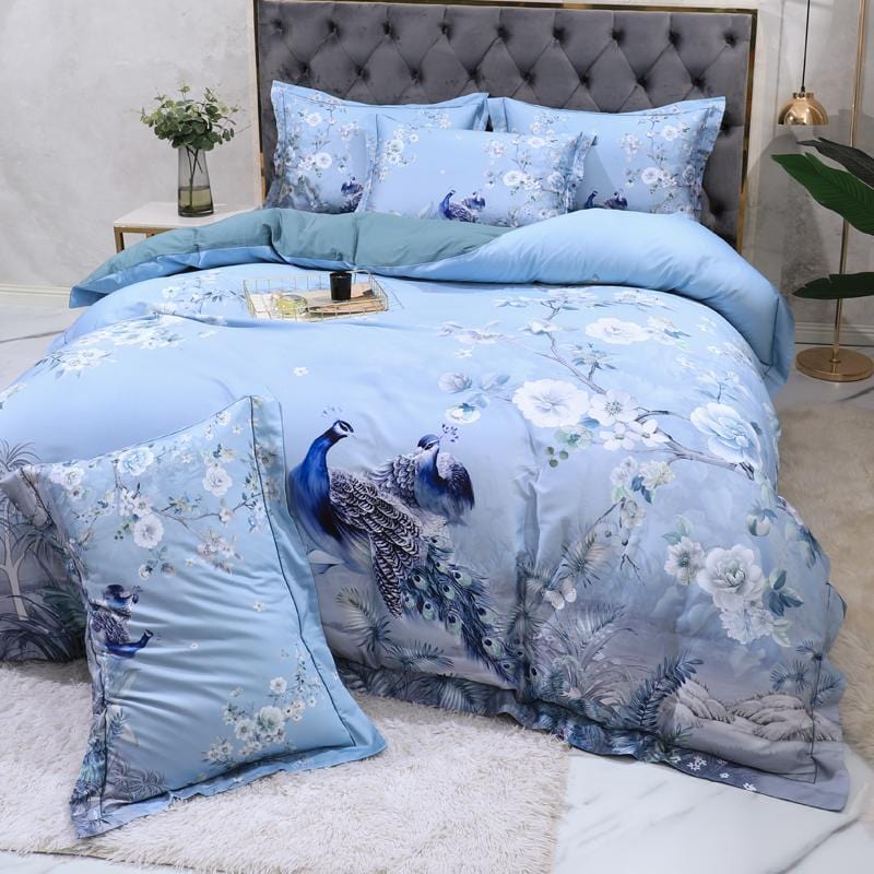 Set Copripiumino Blue Solaire (Cotone Egiziano)