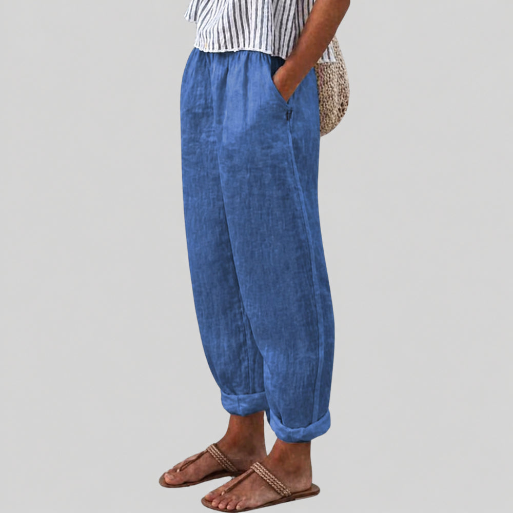 Pantaloni donna casual a vestibilità larga e comoda per tutti i giorni