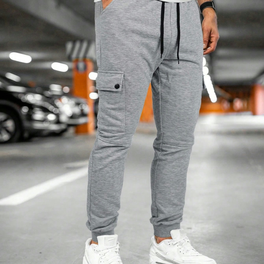 Pantaloni Jogger Uomo Slim Fit Sportivi Casual con Elastico