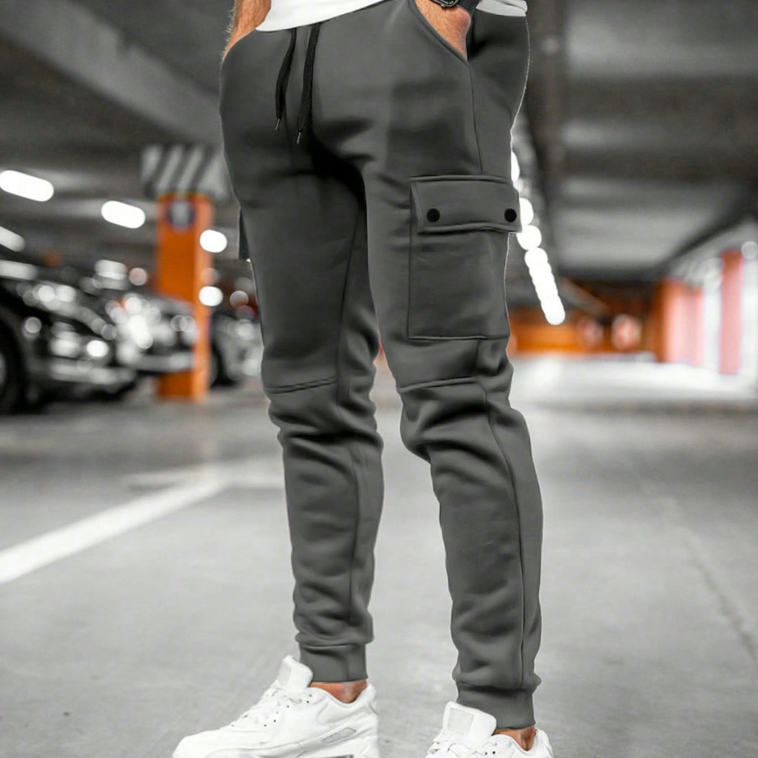 Pantaloni Jogger Uomo Slim Fit Sportivi Casual con Elastico