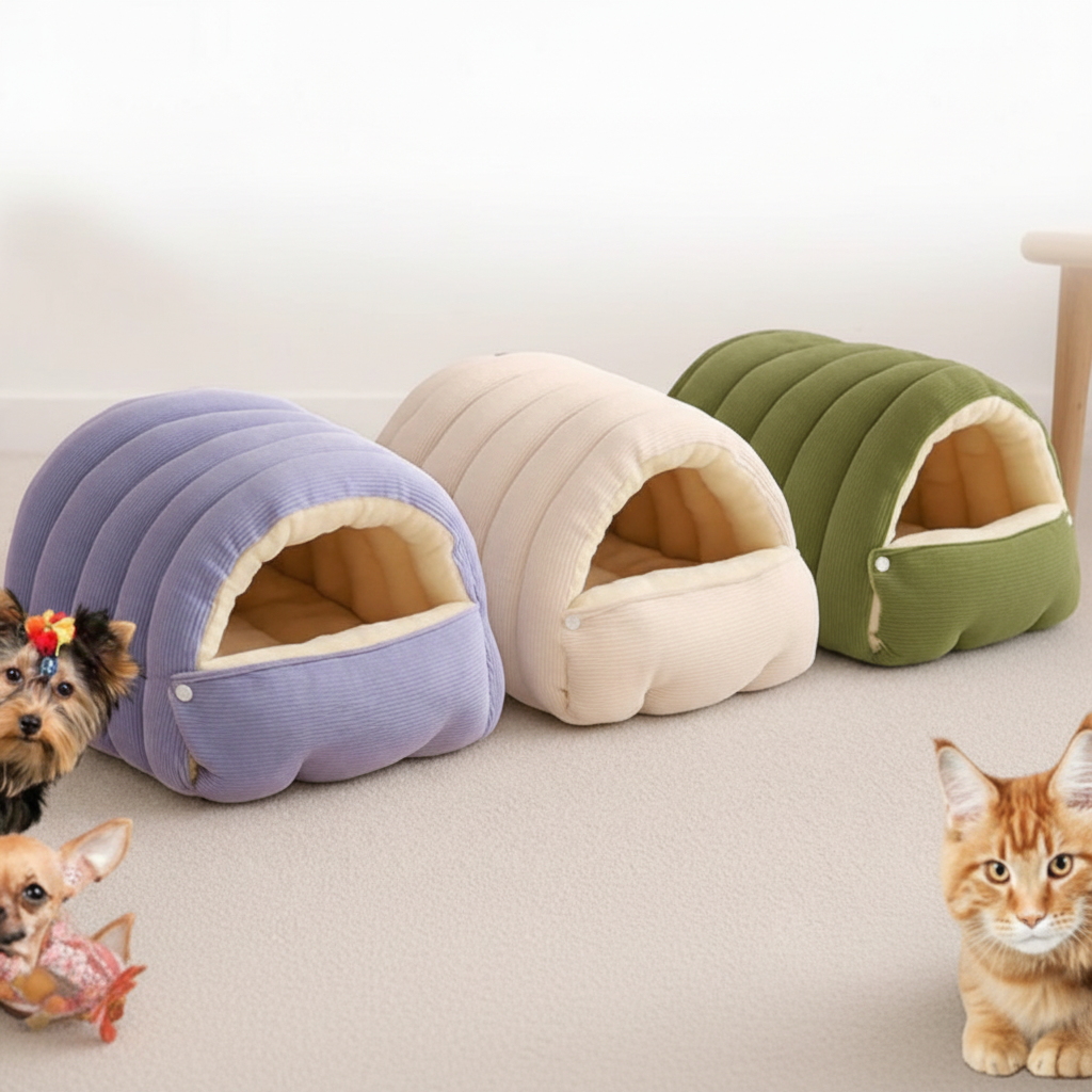 Luxury Cats Dogs Bed Warmth Security