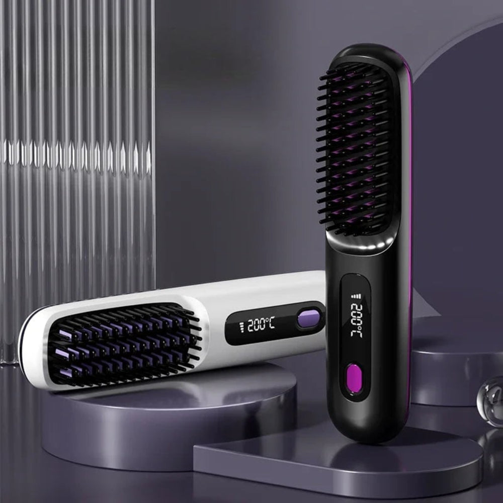 Piastra Capelli Wireless Portatile USB Styling Liscio Rapido