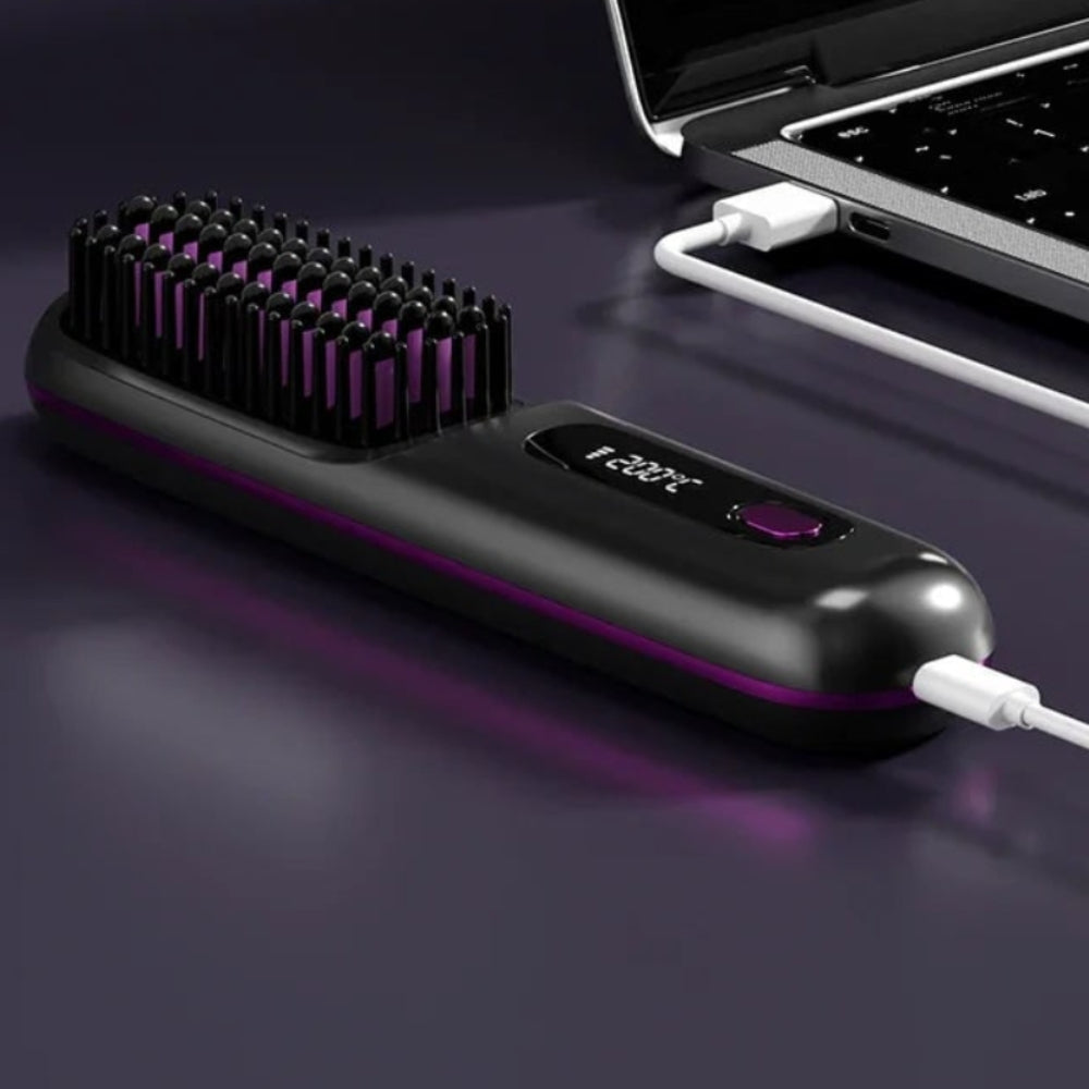 Piastra per capelli wireless portatile USB per styling liscio rapido