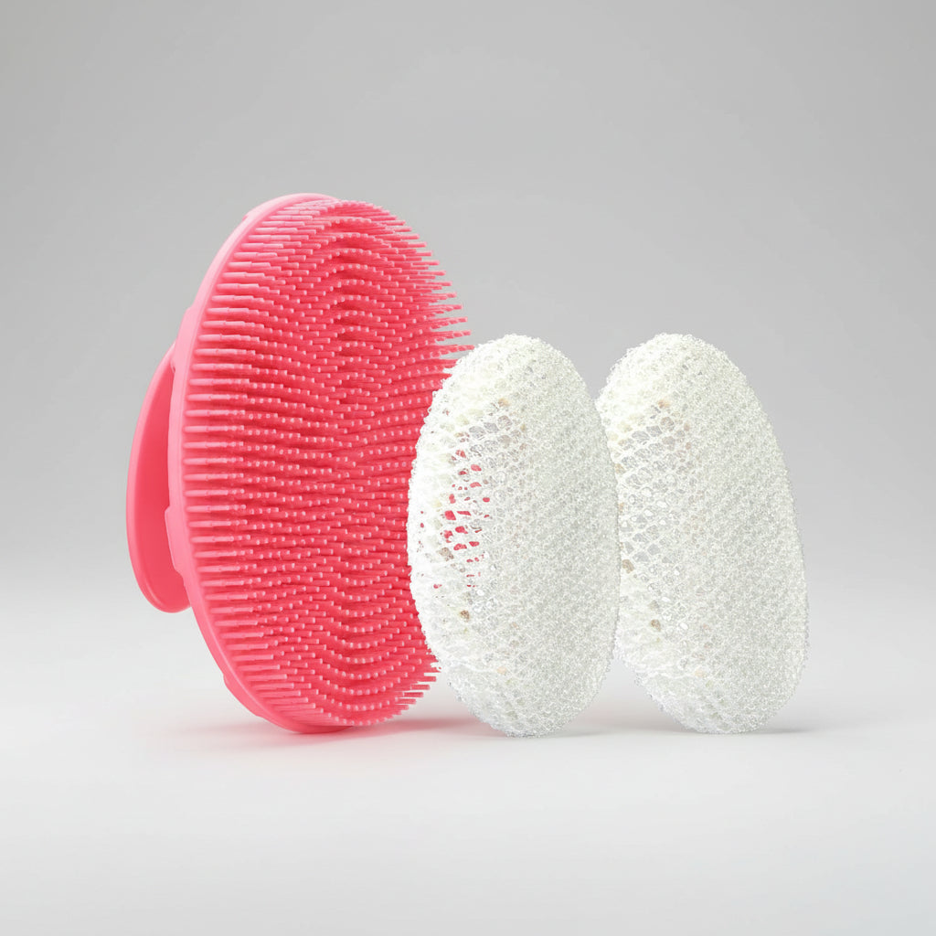 Shower Brush Silicone Body Brush Ergonomic Grip