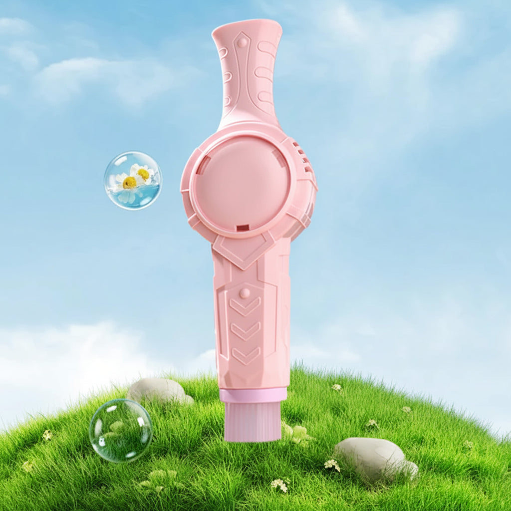 Máquina de Soprar Bolhas Fumo Luz Mágica Interior Exterior Jogo