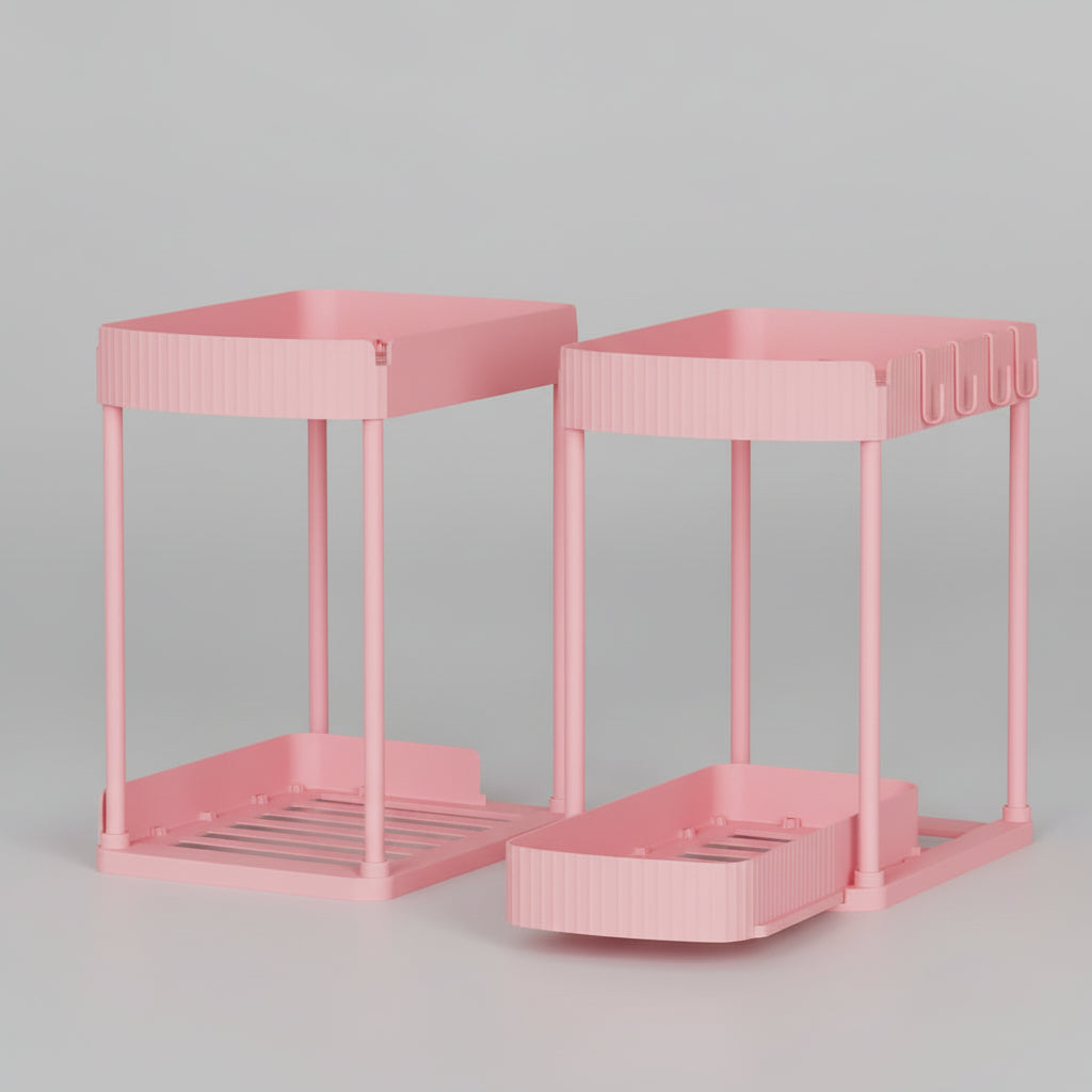 Rotatable Organizer Kitchen Bathroom 2 Pieces
