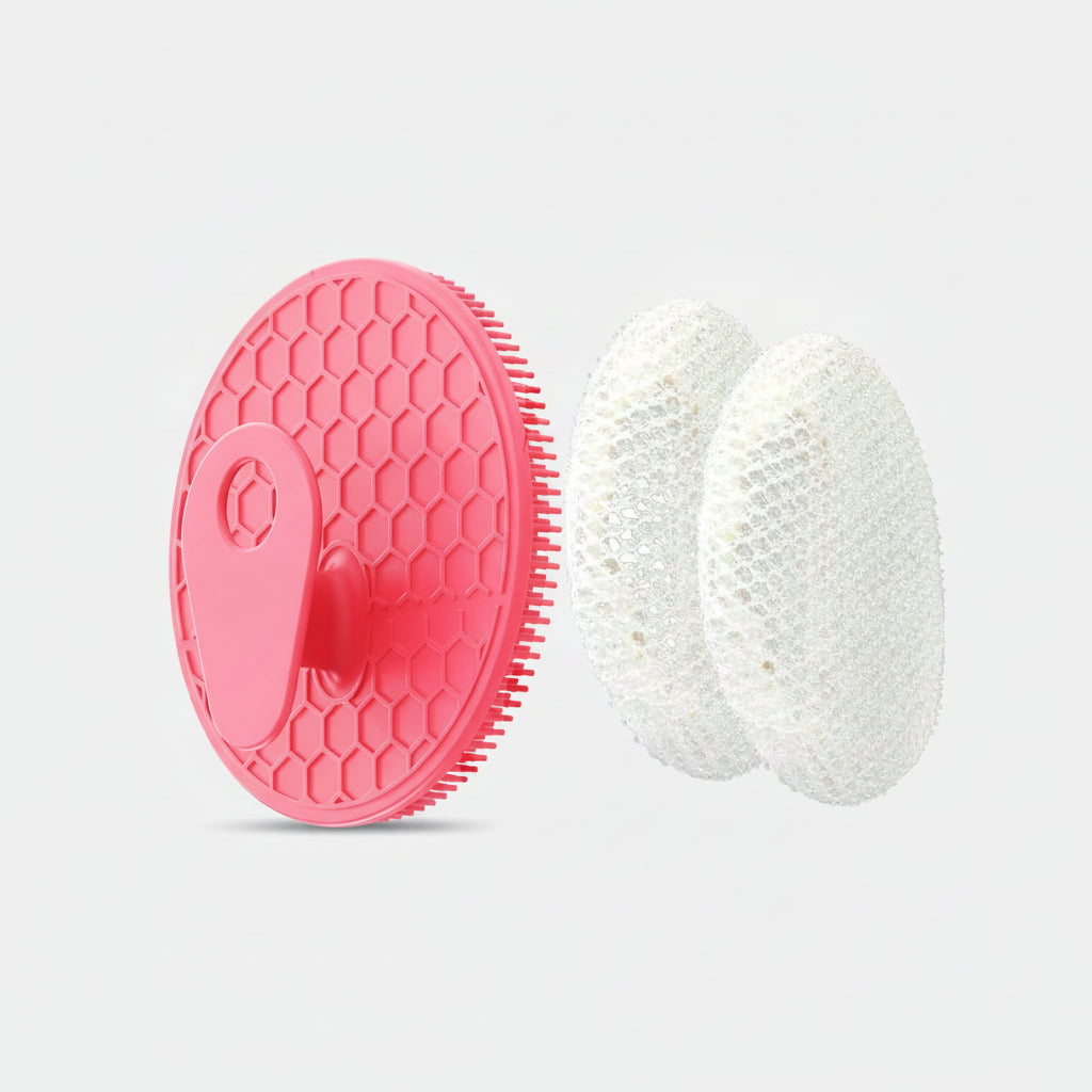 Shower Brush Silicone Body Brush Ergonomic Grip
