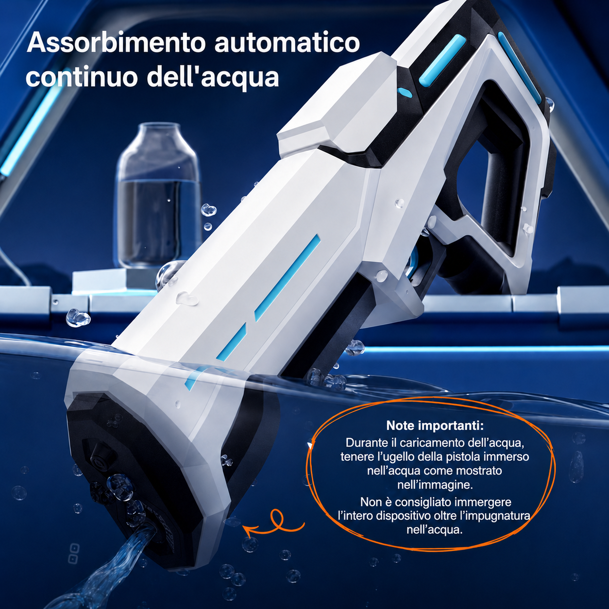 Pistola Ad Acqua Automatica Giocattolo Estiva