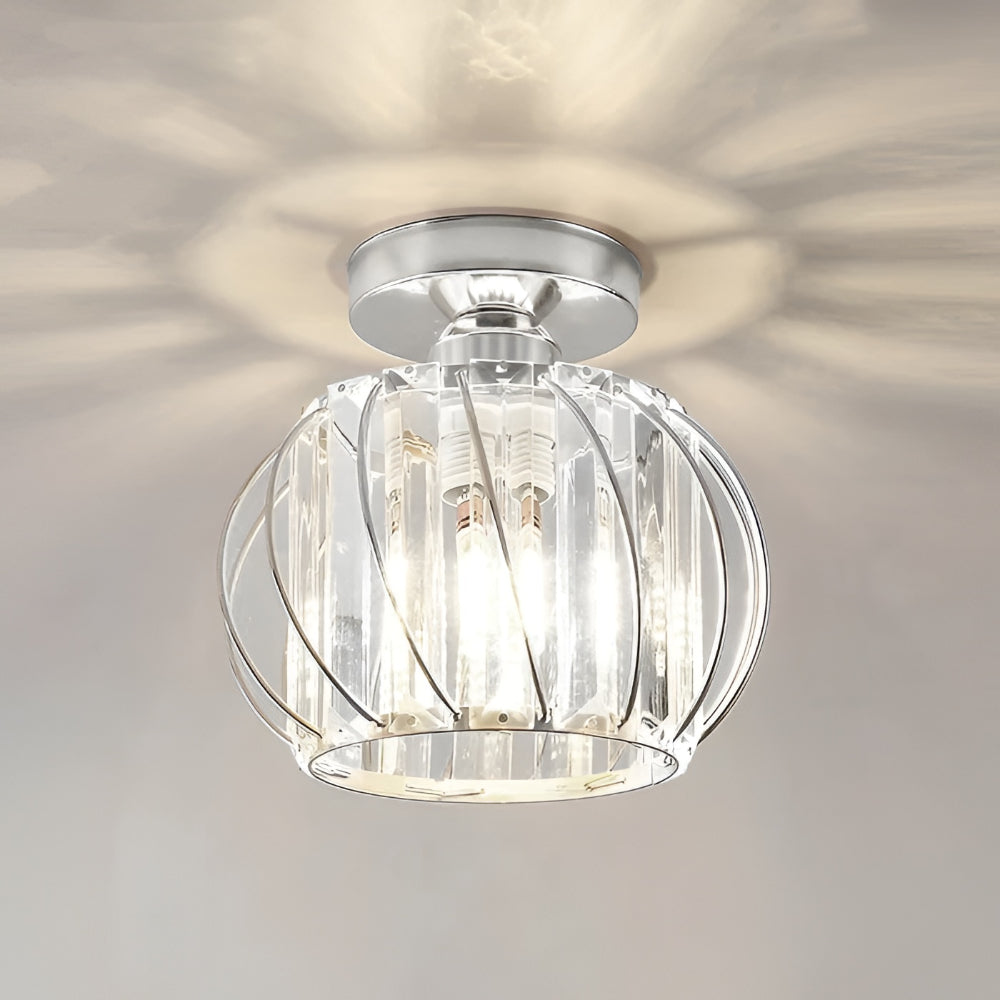 Lampada da soffitto in vetro moderna metallo illuminazione da soffitto soggiorno ingresso