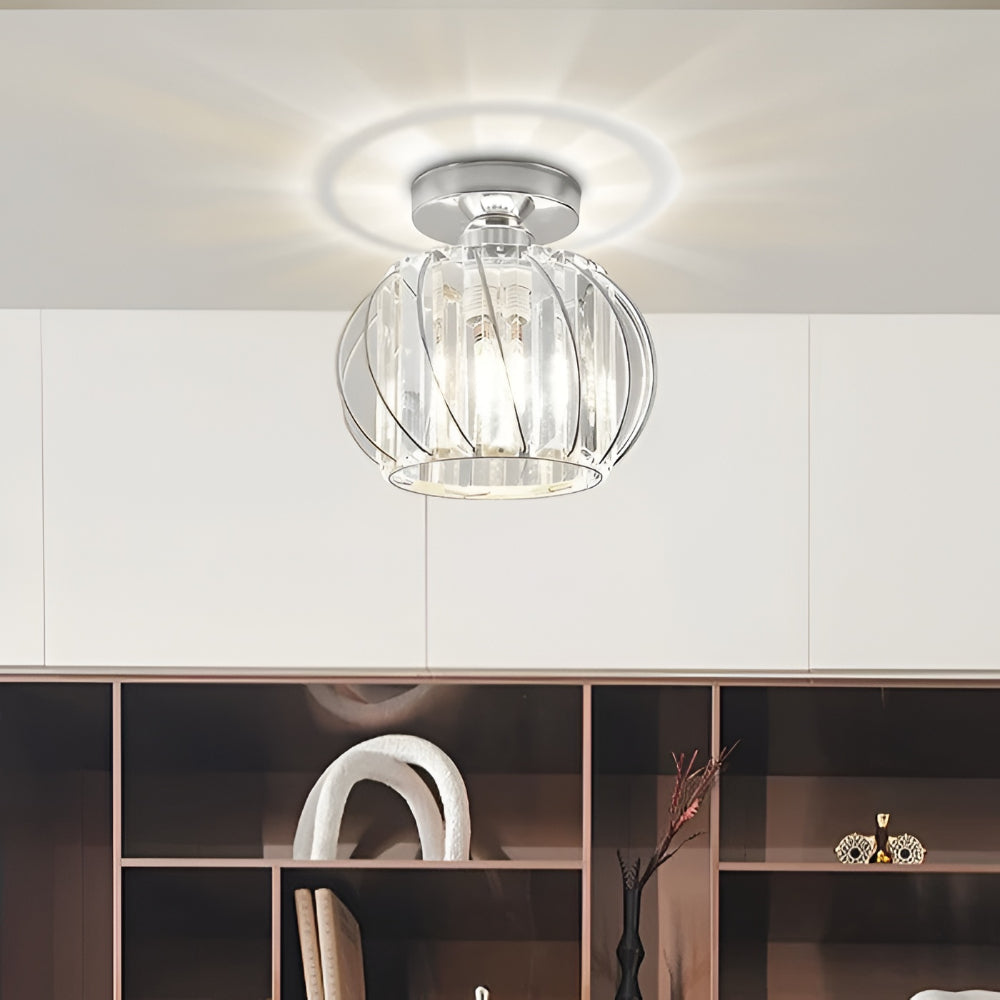 Lampada da soffitto in vetro moderna metallo illuminazione da soffitto soggiorno ingresso