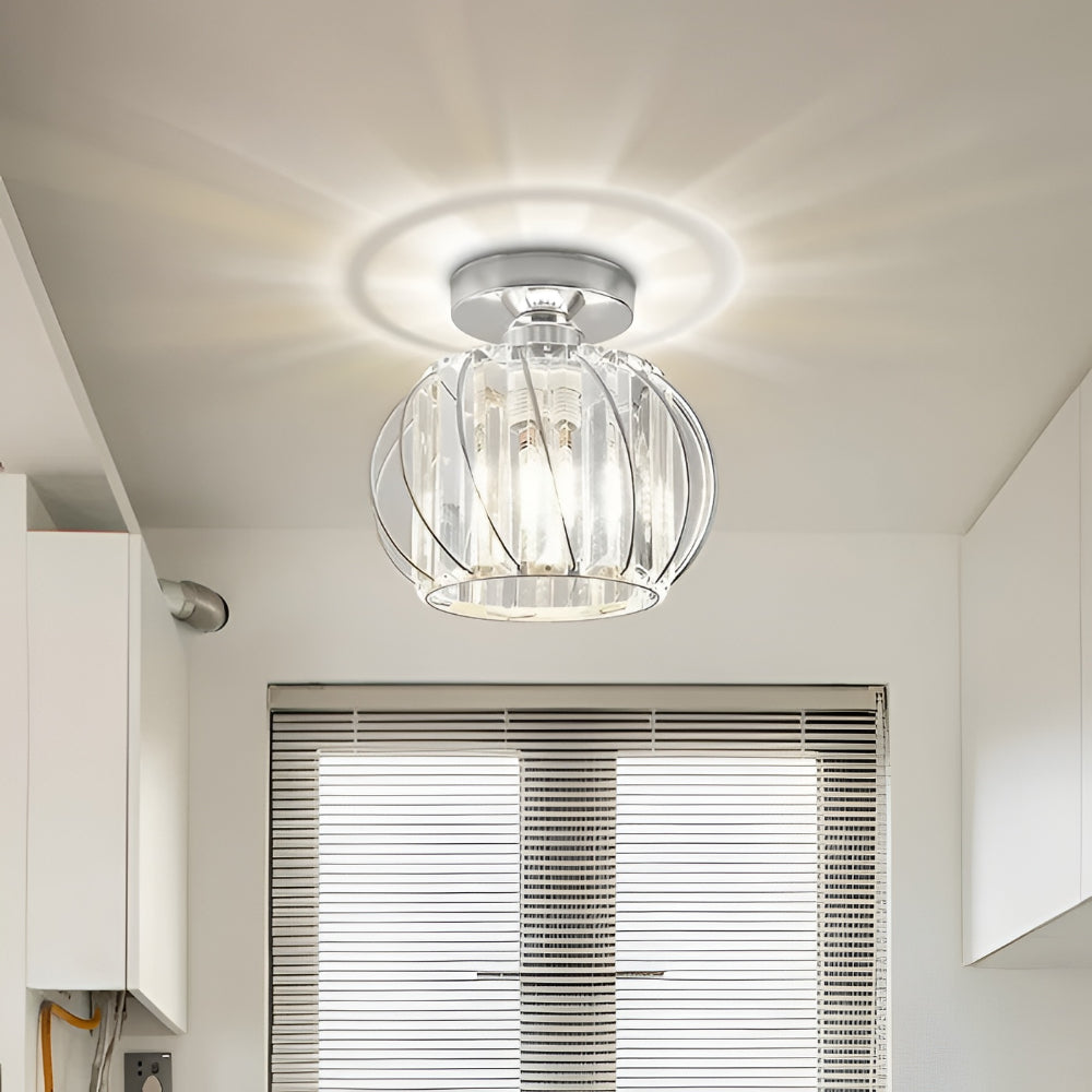 Lampada da soffitto in vetro moderna metallo illuminazione da soffitto soggiorno ingresso