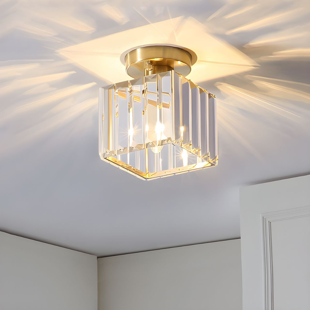 Ceiling Lamp Crystal Modern Brass Ceiling Lighting Hall Living Room