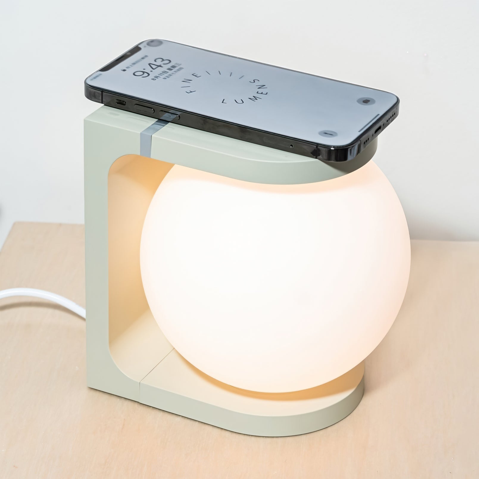 LumiCharge - Wireless Rechargeable LED Table Lamp with Book Support