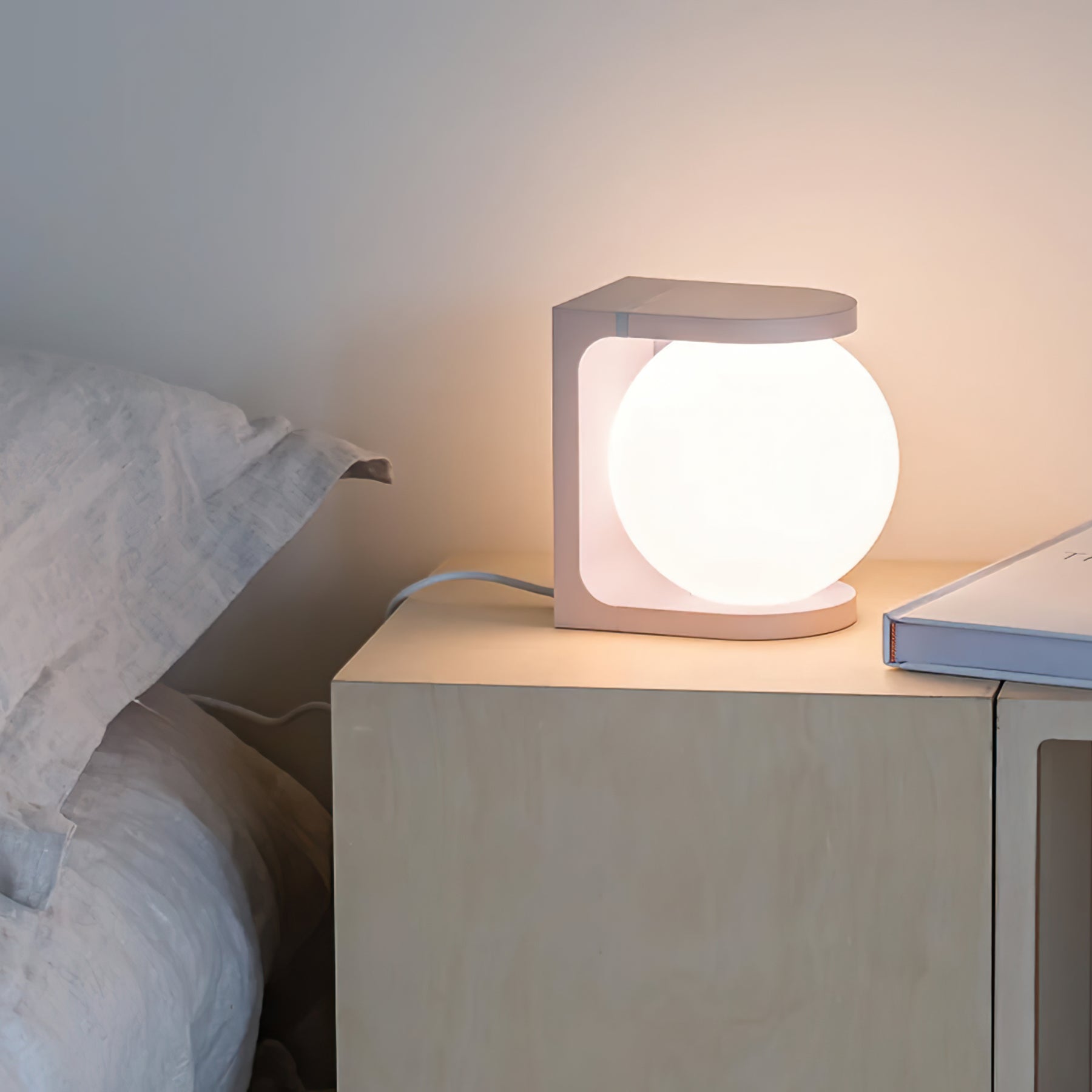 LumiCharge - Wireless Rechargeable LED Table Lamp with Book Support