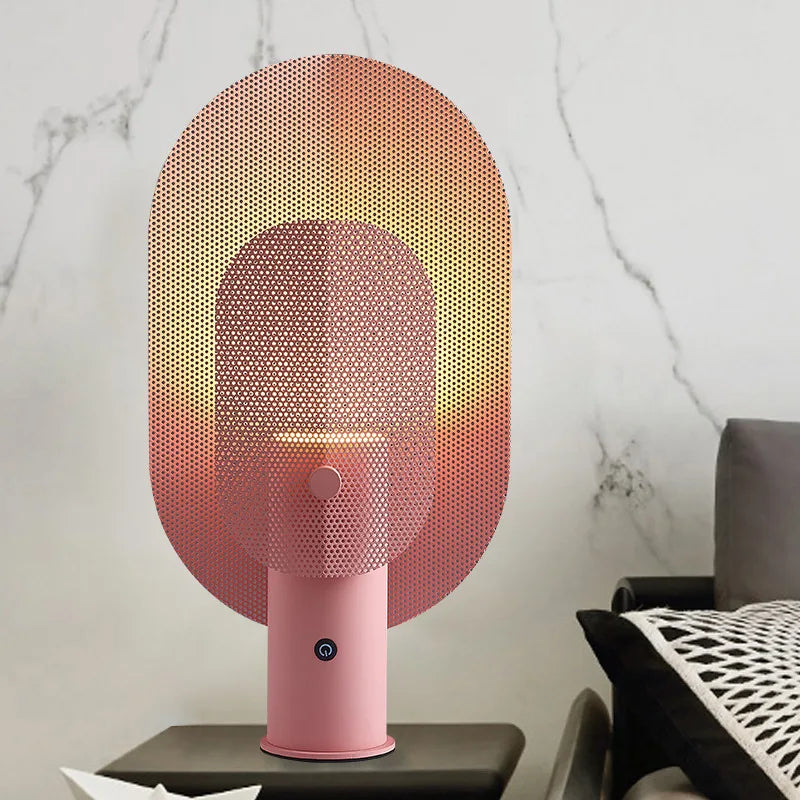 LumeGrid – Scandinavian Table Lamp with Dimmable LED Lighting for Stylish Interiors