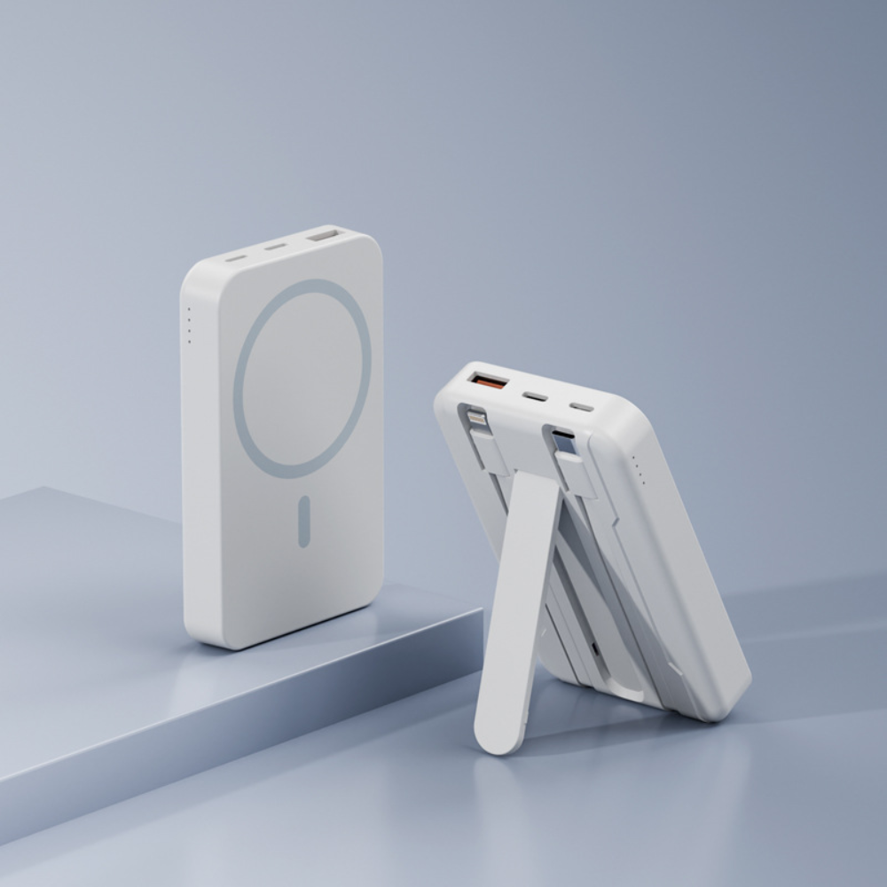 Powerbank Magnetisch Draadloos Oplaadbaar 10000mAh Standaard