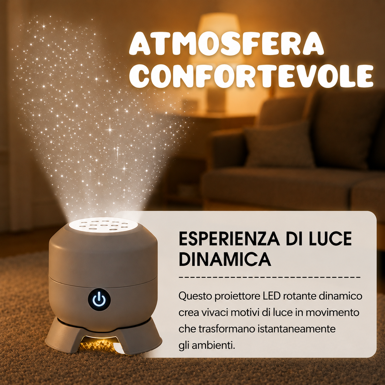 LED Ocean Stars Projector Night Lamp for Children's Room
