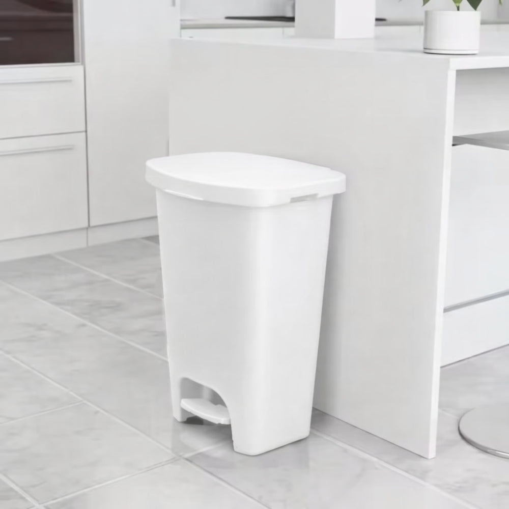 Trash Can Pedal Lid Kitchen Waste Bin Rectangular Garbage Bin
