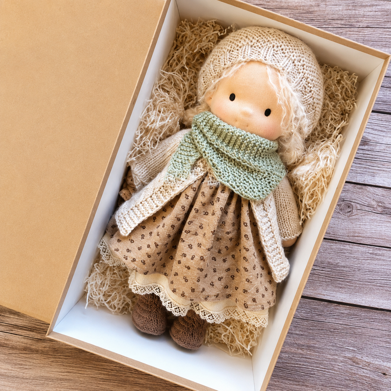Pupazzo Di Stoffa Bambini Waldorf Giocattolo Morbido