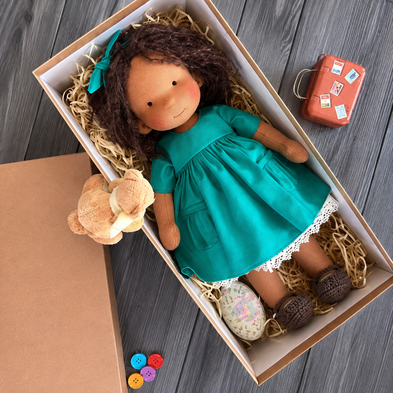 Pupazzo Di Stoffa Bambini Waldorf Giocattolo Morbido
